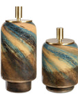 Celestial Tide - Glass Containers (Set of 2) - Bronze