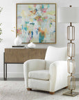 Link - Brushed Gold Floor Lamp