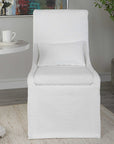 Coley - Armless Chair - White