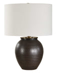 Hawkins - Ribbed Table Lamp - Bronze
