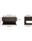 Jonah - Floating Nightstand - Dark Brown