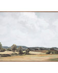Vast Country - Framed Painting - White
