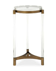 Pereira - Round Acrylic Accent Table - Bronze