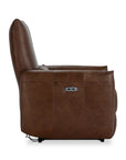 Thaya - Leather Power Recliner - Antique Brown