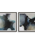 Telescopic - Abstract Framed Prints (Set of 2) - Black