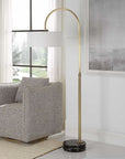 Huxford - Brass Arch Floor Lamp