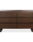 Rowan - 6 Drawer Dresser - Dark Brown