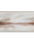 Haze In The Horizon - Landscape Painting - Brown / Orange / White