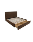 Simon - King Storage Bed - Brown