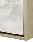 Hours In Silence - Abstract Art - Black / Brown / Gray / White / Woodtone