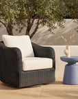 Bodhi - Outdoor Swivel Accent Chair - Charcoal / Gray