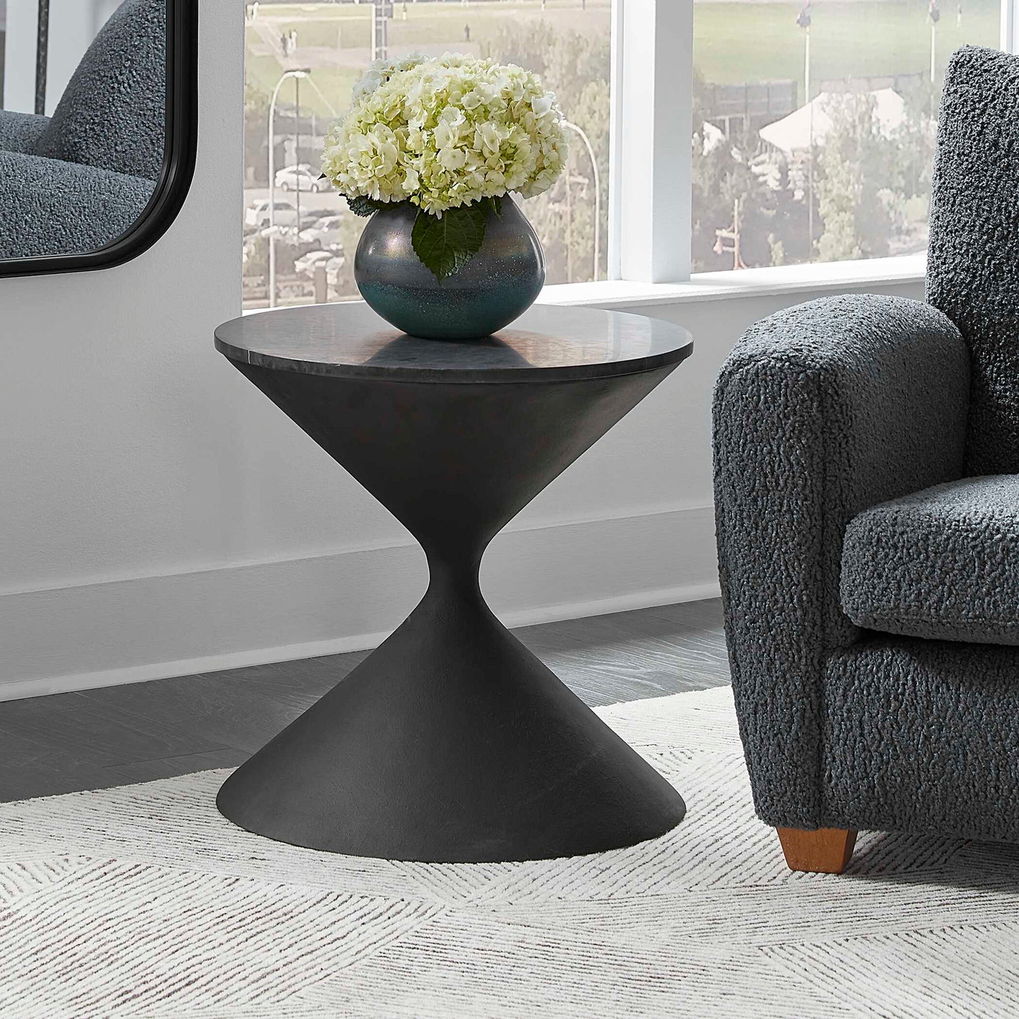 Time's Up - Hourglass Shaped Table