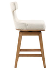 Klismos - Fabric Counter Stool - Off-White