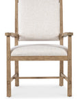Vineyard Row - Post Back Upholstered Arm Chair (Set of 2) - Beige