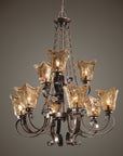 Vetraio - 9 Light Chandelier - Oil Rubbed Bronze