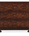 Charleston - Three-Drawer Wood Nightstand - Dark Brown