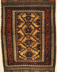 Antique Camelhair Persian Beluch Circa 1900s. A piece of genuine and authentic woven carpet art from Santa Barbara Design Center Rugs and More.