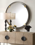 Radius - Round Bronze Iron Mirror