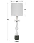 Inverse - Marble Table Lamp - White