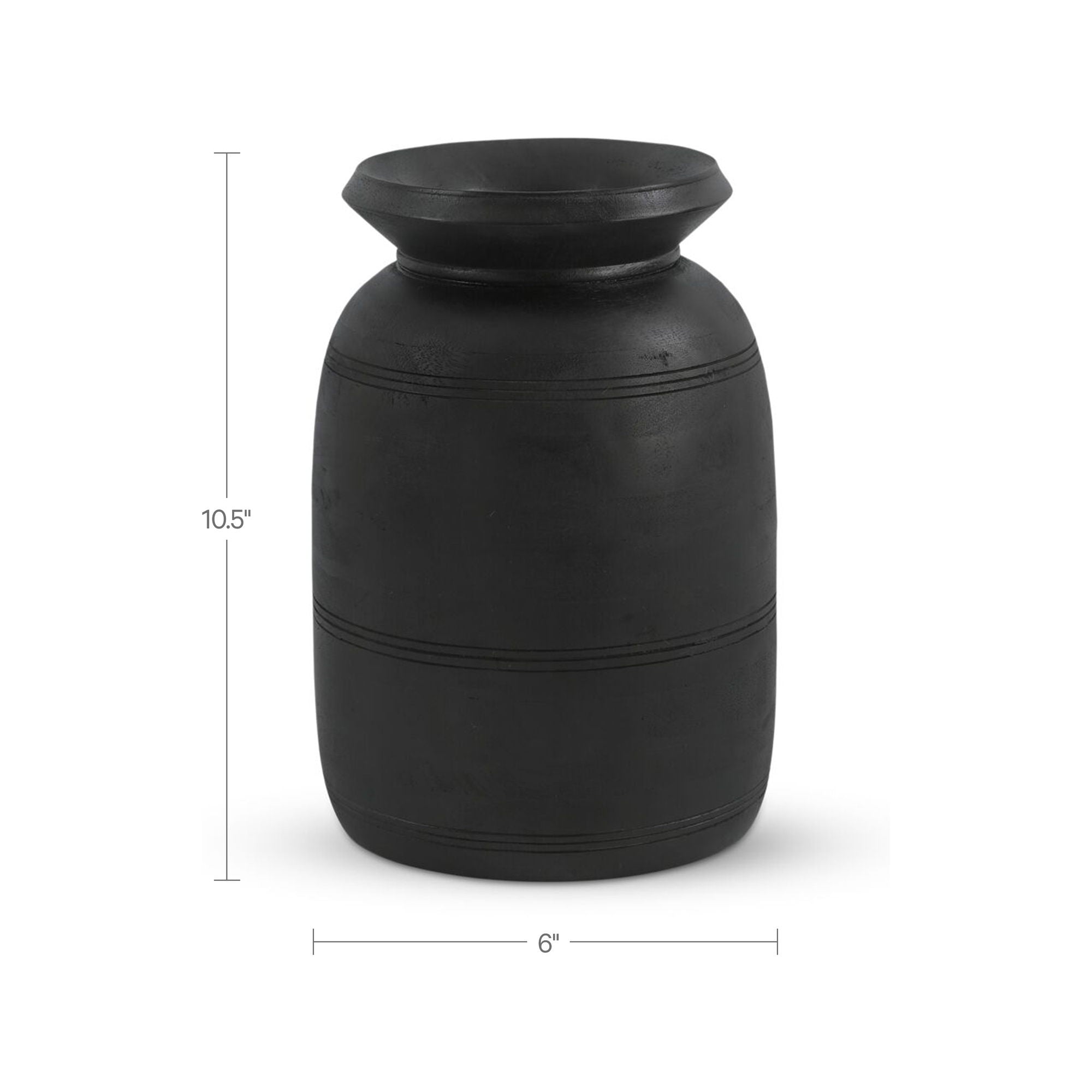 Noble - 10.5" Vessel - Black