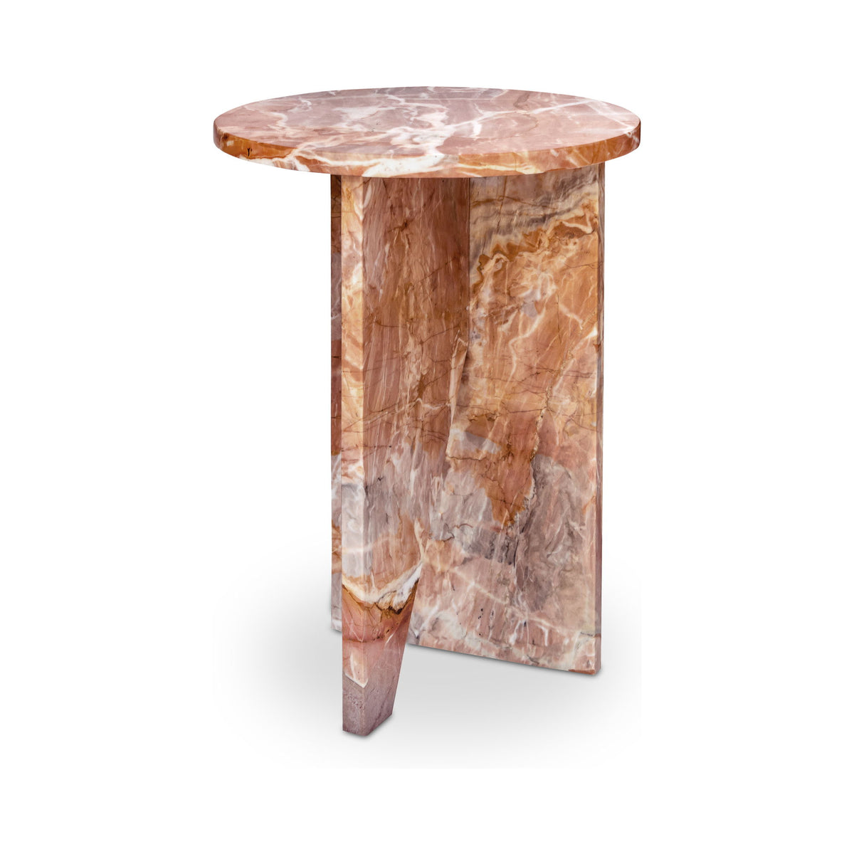 Grace - Accent Table Levante Marble - Orange