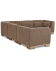 June - Classic L Modular Sectional - Dark Brown