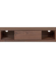 Round - Off Floating Console Table - Walnut / Brown
