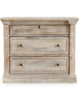 Adelaide - 3 Drawer Nightstand - Natural Cream Wash