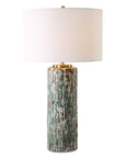 Meltdown - Ivory Teal Table Lamp