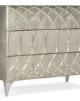 Melange - Mathilda 3-Drawer Chest - Pearl Silver