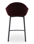 Emily - Counter Stool - Wine Velvet