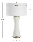 Ridgeline - Matte White Table Lamp - White