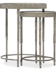 Melange - Accent Nesting Tables - Pearl Silver