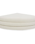 Lowtide - Curved Ottoman - White