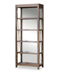 Delancey - Weathered Oak Etagere - Dark Brown
