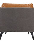 Messina - Leather Arm Chair - Cognac