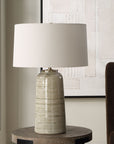 Strata - Tan Glaze Table Lamp