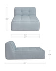 Sunseeker - Outdoor Chaise - Light Blue