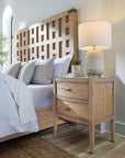 Vineyard Row - Two Drawer Nightstand - Light Brown