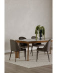 Burton - Vegan Leather Dining Chair (Set of 2) - Gray