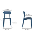 Kent - Outdoor Dining Chair (Set of 2) - Navy