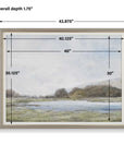 Restful Vista-Awe - Landscape Art - Black / Blue / Brown / Gold / Gray / Green / Woodtone