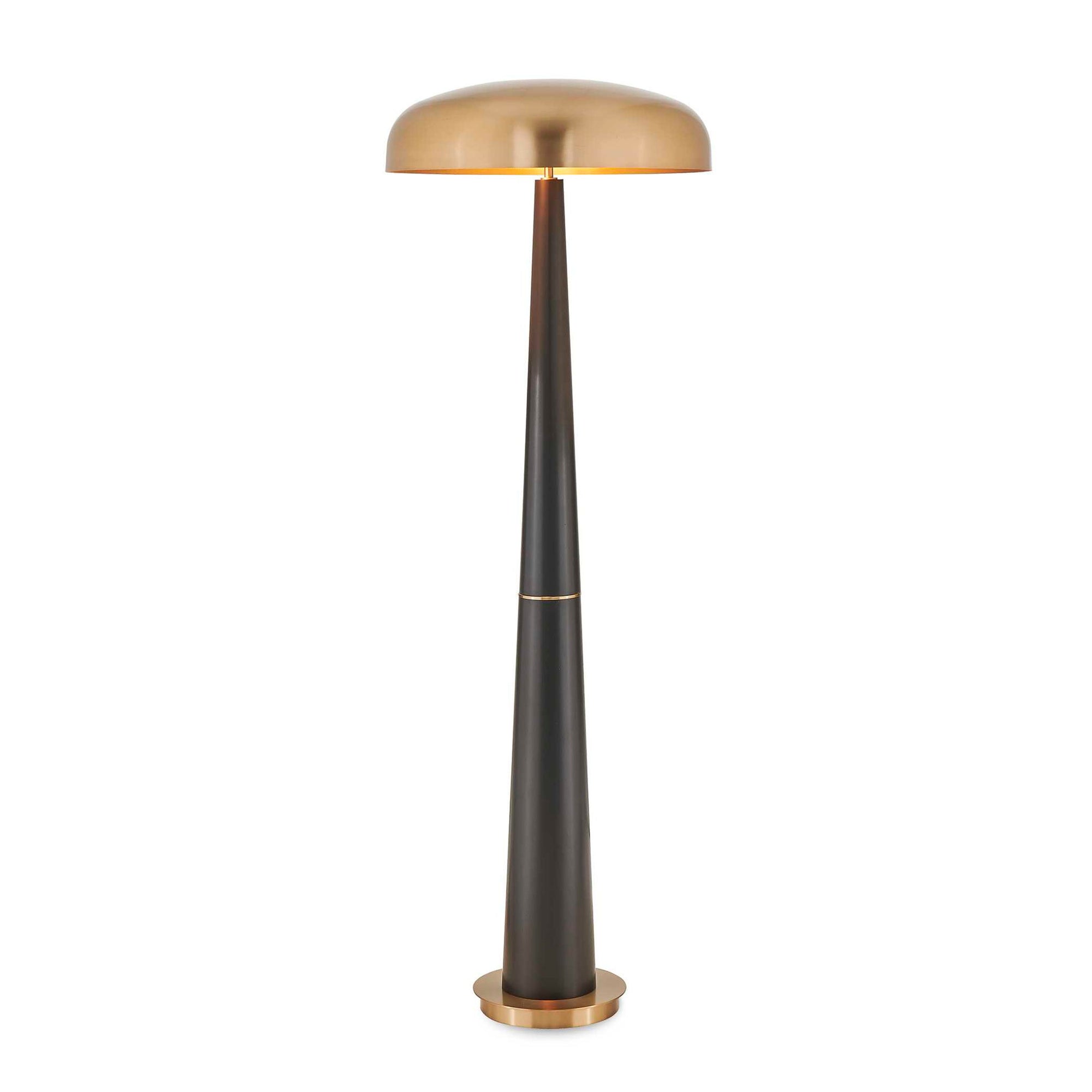 Davis - Floor Lamp - Black,Brass,Gold