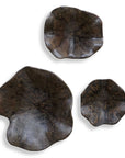 Two Wood - Wall Decor (Set of 3) - Mocha