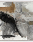 Cause I - 48" x 48" Painting Art by Buddy Whitlock - Gray / Black