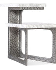 Melange - Georgie Side Table - Pearl Silver