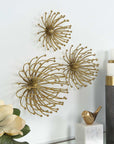 Aga - Gold Metal Wall Decor (Set of 3)