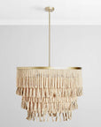 Brittany - Beaded Chandelier - Natural