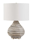 Azura - Horizontal Line Table Lamp - Brown / Gray / White