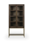 Freemont - Solid Wood Tall Cabinet - Brown